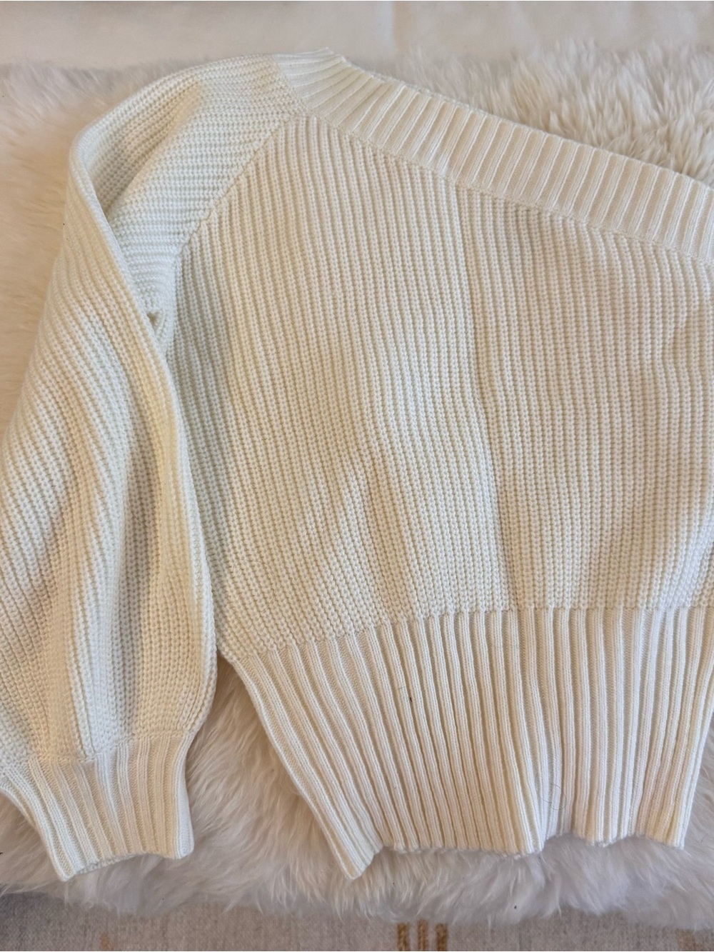 Sabo Skirt 2 piece cream knit set
